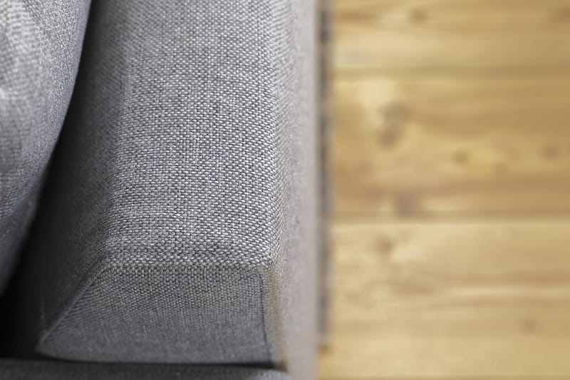 Crazy 6-seters Venstrevendt U-formet Large Hjørnesofa med Divan i Stoff - Grå - Møbler - Sofaer - Hjørnesofaer - Hjørnesofa med divan