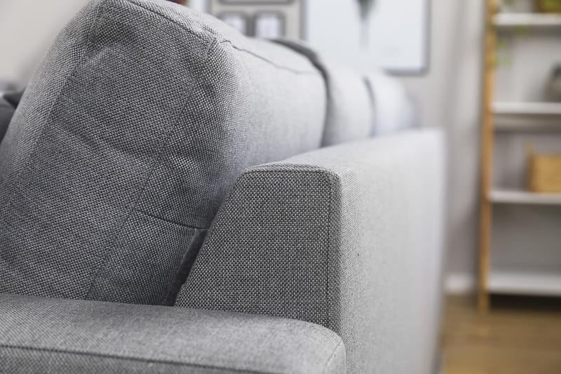 Crazy 6-seters Venstrevendt U-formet Large Hjørnesofa med Divan i Stoff - Grå - Møbler - Sofaer - Hjørnesofaer - Hjørnesofa med divan