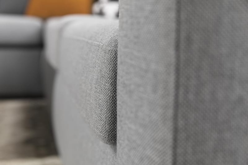 Crazy 6-seters Venstrevendt U-formet Large Hjørnesofa med Divan i Stoff - Grå - Møbler - Sofaer - Hjørnesofaer - Hjørnesofa med divan
