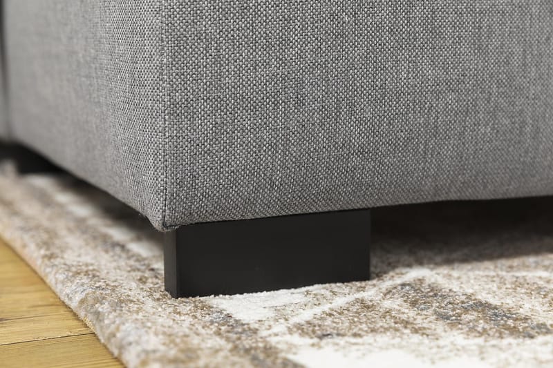 Crazy 6-seters Venstrevendt U-formet Large Hjørnesofa med Divan i Stoff - Grå - Møbler - Sofaer - Hjørnesofaer - Hjørnesofa med divan
