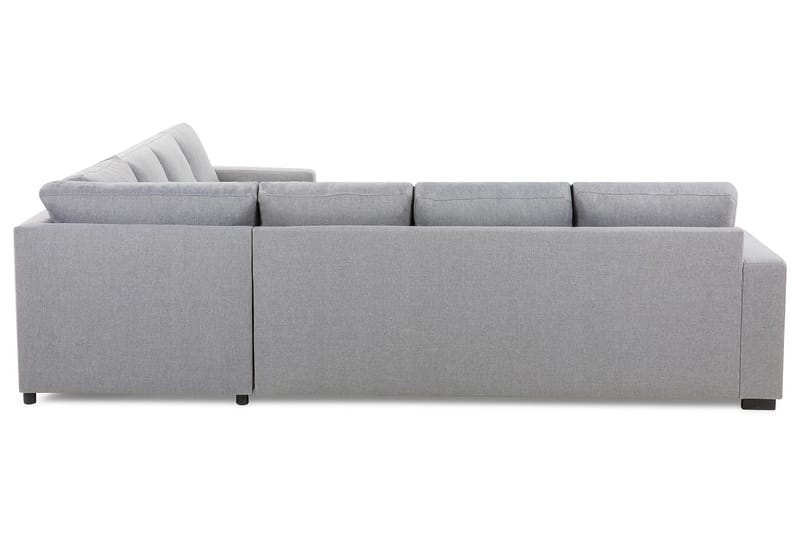 Crazy 6-seters Venstrevendt U-formet Large Hjørnesofa med Divan i Stoff - Grå - Møbler - Sofaer - Hjørnesofaer - Hjørnesofa med divan
