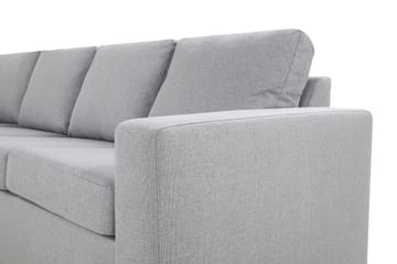 Crazy 6-seters Venstrevendt U-formet Large Hjørnesofa med Divan i Stoff - Grå - Møbler - Sofaer - Hjørnesofaer - Hjørnesofa med divan