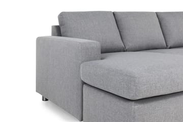 Crazy 6-seters Venstrevendt U-formet Large Hjørnesofa med Divan i Stoff - Grå - Møbler - Sofaer - Hjørnesofaer - Hjørnesofa med divan