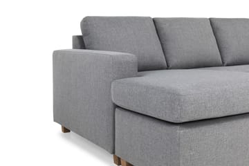Crazy 6-seters Venstrevendt U-formet Large Hjørnesofa med Divan i Stoff - Grå - Møbler - Sofaer - Hjørnesofaer - Hjørnesofa med divan