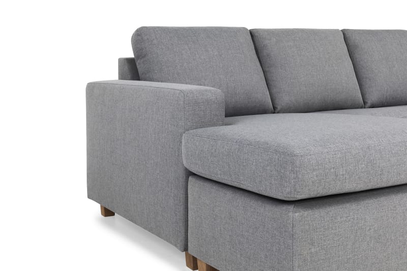Crazy 6-seters Venstrevendt U-formet Large Hjørnesofa med Divan i Stoff - Grå - Møbler - Sofaer - Hjørnesofaer - Hjørnesofa med divan