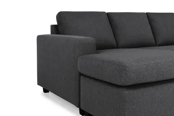 Crazy 6-seters Venstrevendt U-formet Large Hjørnesofa med Divan i Stoff - Mørk grå - Møbler - Sofaer - Hjørnesofaer - Hjørnesofa med divan