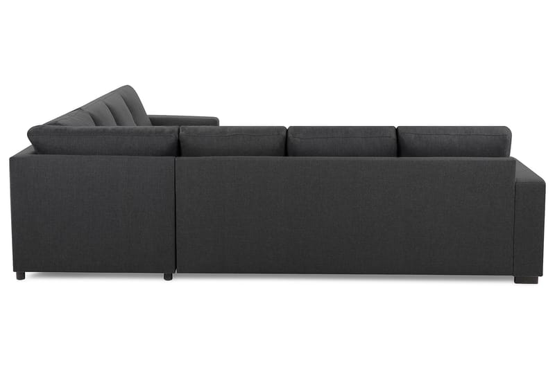 Crazy 6-seters Venstrevendt U-formet Large Hjørnesofa med Divan i Stoff - Mørk grå - Møbler - Sofaer - Hjørnesofaer - Hjørnesofa med divan