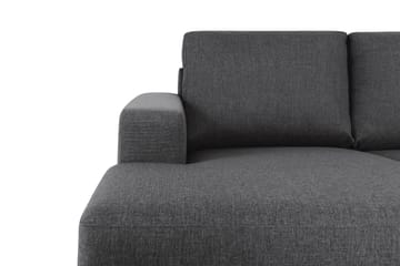 Crazy 6-seters Venstrevendt U-formet Large Hjørnesofa med Divan i Stoff - Mørk grå - Møbler - Sofaer - Hjørnesofaer - Hjørnesofa med divan