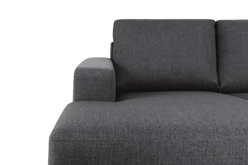 Crazy 6-seters Venstrevendt U-formet Large Hjørnesofa med Divan i Stoff - Mørk grå - Møbler - Sofaer - Hjørnesofaer - Hjørnesofa med divan