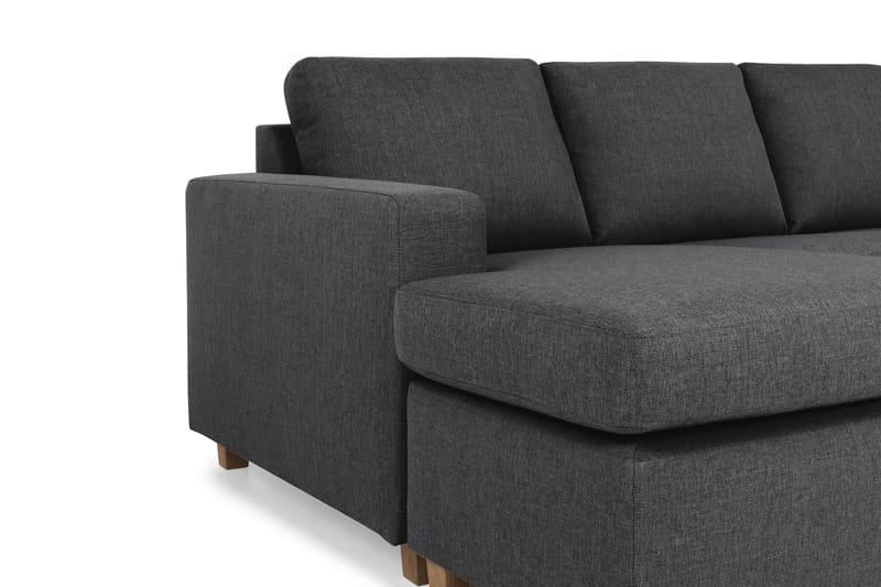 Crazy 6-seters Venstrevendt U-formet Large Hjørnesofa med Divan i Stoff - Mørk grå - Møbler - Sofaer - Hjørnesofaer - Hjørnesofa med divan