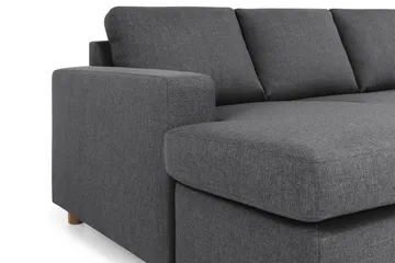 Crazy 6-seters Venstrevendt U-formet Large Hjørnesofa med Divan i Stoff - Mørk grå - Møbler - Sofaer - Hjørnesofaer - Hjørnesofa med divan
