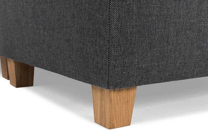 Crazy 6-seters Venstrevendt U-formet Large Hjørnesofa med Divan i Stoff - Mørk grå - Møbler - Sofaer - Hjørnesofaer - Hjørnesofa med divan