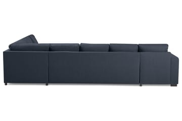 Crazy 6-seters Venstrevendt U-formet X-Large Hjørnesofa med Divan i Stoff - Blå - Møbler - Sofaer - Hjørnesofaer - Hjørnesofa med divan