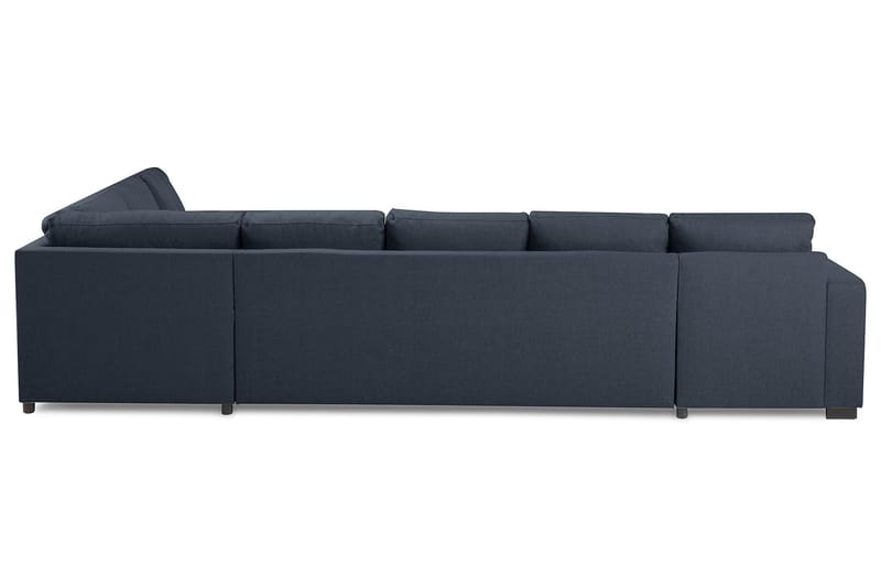 Crazy 6-seters Venstrevendt U-formet X-Large Hjørnesofa med Divan i Stoff - Blå - Møbler - Sofaer - Hjørnesofaer - Hjørnesofa med divan