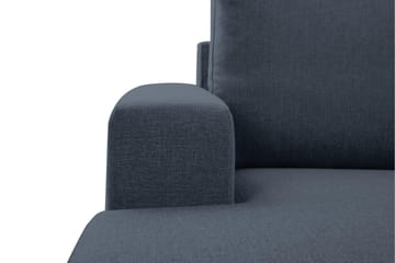 Crazy 6-seters Venstrevendt U-formet X-Large Hjørnesofa med Divan i Stoff - Blå - Møbler - Sofaer - Hjørnesofaer - Hjørnesofa med divan