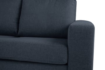 Crazy 6-seters Venstrevendt U-formet X-Large Hjørnesofa med Divan i Stoff - Blå - Møbler - Sofaer - Hjørnesofaer - Hjørnesofa med divan
