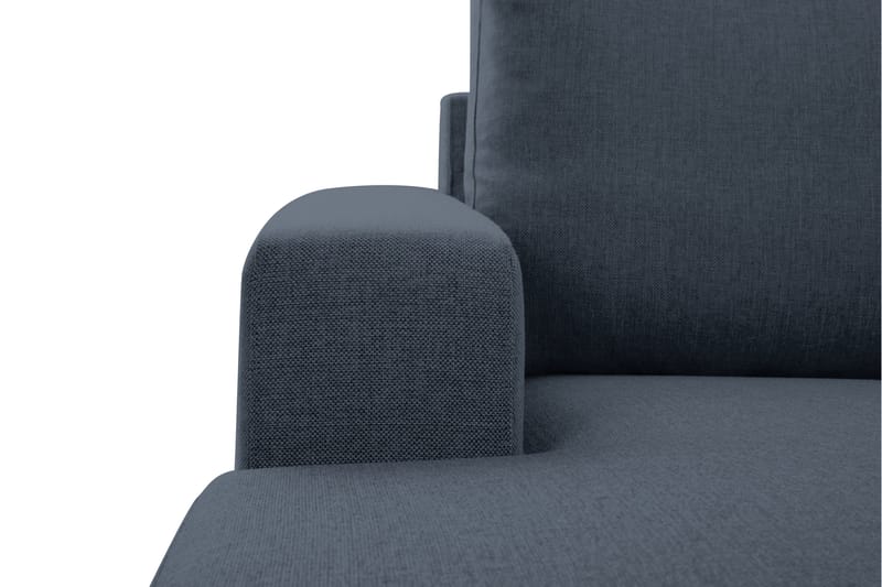 Crazy 6-seters Venstrevendt U-formet X-Large Hjørnesofa med Divan i Stoff - Blå - Møbler - Sofaer - Hjørnesofaer - Hjørnesofa med divan