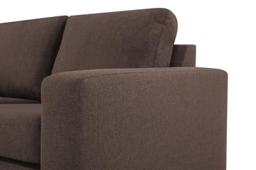Crazy 6-seters Venstrevendt U-formet X-Large Hjørnesofa med Divan i Stoff - Brun - Møbler - Sofaer - Hjørnesofaer - Hjørnesofa med divan