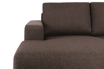 Crazy 6-seters Venstrevendt U-formet X-Large Hjørnesofa med Divan i Stoff - Brun - Møbler - Sofaer - Hjørnesofaer - Hjørnesofa med divan