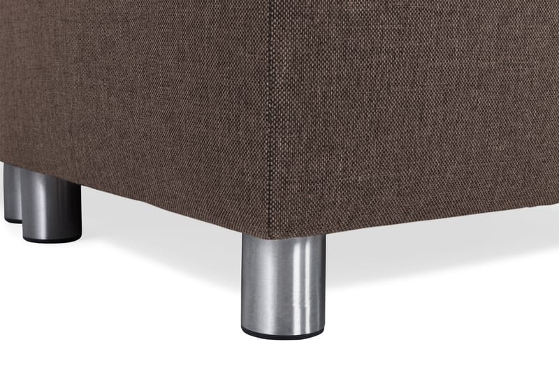 Crazy 6-seters Venstrevendt U-formet X-Large Hjørnesofa med Divan i Stoff - Brun - Møbler - Sofaer - Hjørnesofaer - Hjørnesofa med divan