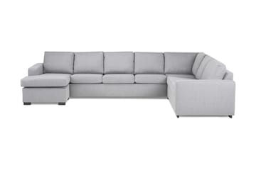 Crazy 6-seters Venstrevendt U-formet X-Large Hjørnesofa med Divan i Stoff