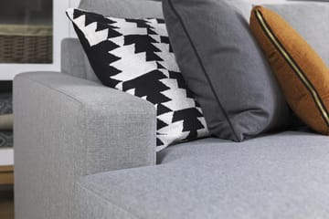 Crazy 6-seters Venstrevendt U-formet X-Large Hjørnesofa med Divan i Stoff - Grå - Møbler - Sofaer - Hjørnesofaer - Hjørnesofa med divan