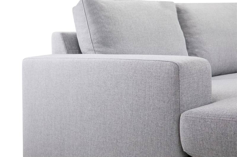 Crazy 6-seters Venstrevendt U-formet X-Large Hjørnesofa med Divan i Stoff - Grå - Møbler - Sofaer - Hjørnesofaer - Hjørnesofa med divan
