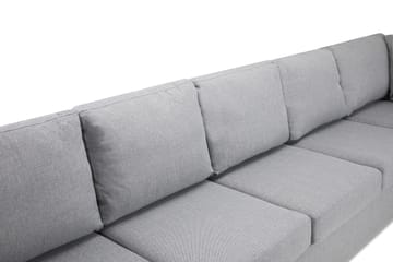 Crazy 6-seters Venstrevendt U-formet X-Large Hjørnesofa med Divan i Stoff - Grå - Møbler - Sofaer - Hjørnesofaer - Hjørnesofa med divan
