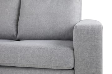 Crazy 6-seters Venstrevendt U-formet X-Large Hjørnesofa med Divan i Stoff - Grå - Møbler - Sofaer - Hjørnesofaer - Hjørnesofa med divan