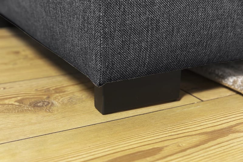 Crazy 6-seters Venstrevendt U-formet X-Large Hjørnesofa med Divan i Stoff - Mørk grå - Møbler - Sofaer - Hjørnesofaer - Hjørnesofa med divan