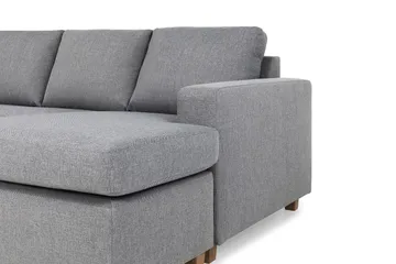 Crazy 7-seters høyrevendt U-formet ekstra ekstra stor hjørnesofa med sjeselong i stoff - Grå - Møbler - Sofaer - Hjørnesofaer - Hjørnesofa med divan