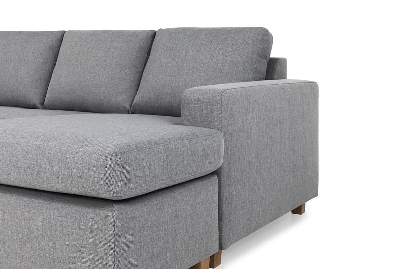 Crazy 7-seters høyrevendt U-formet ekstra ekstra stor hjørnesofa med sjeselong i stoff - Grå - Møbler - Sofaer - Hjørnesofaer - Hjørnesofa med divan