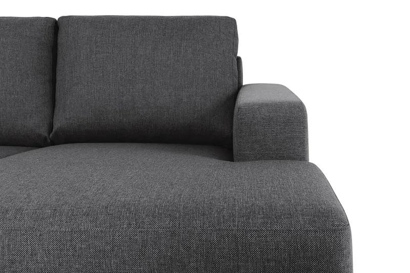 Crazy 7-seters høyrevendt U-formet ekstra ekstra stor hjørnesofa med sjeselong i stoff - Mørkegrå - Møbler - Sofaer - Hjørnesofaer - Hjørnesofa med divan