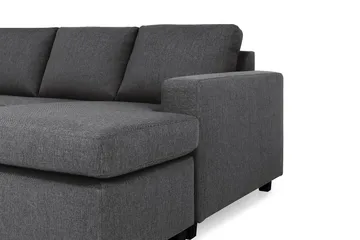 Crazy 7-seters høyrevendt U-formet ekstra ekstra stor hjørnesofa med sjeselong i stoff - Mørkegrå - Møbler - Sofaer - Hjørnesofaer - Hjørnesofa med divan