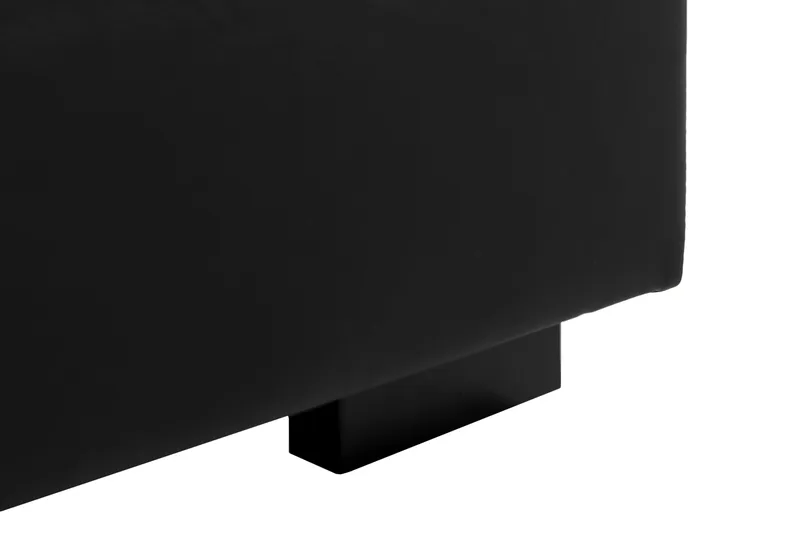 Crazy 7-seters Høyrevendt U-formet XX-Large Hjørnesofa med Divan i Kunstlær - Svart - Møbler - Sofaer - Hjørnesofaer - Hjørnesofa med divan