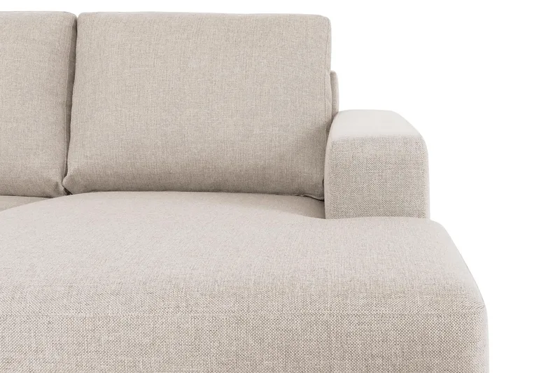 Crazy 7-seters Høyrevendt U-formet XX-Large Hjørnesofa med Divan i Stoff - Beige - Møbler - Sofaer - Hjørnesofaer - Hjørnesofa med divan
