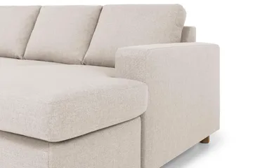 Crazy 7-seters Høyrevendt U-formet XX-Large Hjørnesofa med Divan i Stoff - Beige - Møbler - Sofaer - Hjørnesofaer - Hjørnesofa med divan