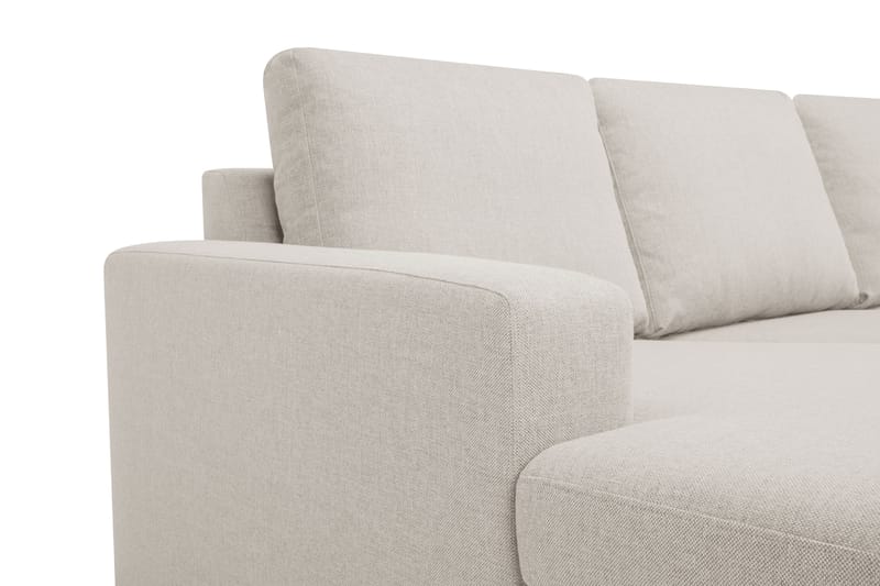 Crazy 7-seters Høyrevendt U-formet XX-Large Hjørnesofa med Divan i Stoff - Beige - Møbler - Sofaer - Hjørnesofaer - Hjørnesofa med divan