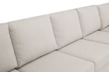 Crazy 7-seters Høyrevendt U-formet XX-Large Hjørnesofa med Divan i Stoff - Beige - Møbler - Sofaer - Hjørnesofaer - Hjørnesofa med divan