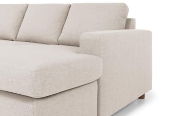 Crazy 7-seters Høyrevendt U-formet XX-Large Hjørnesofa med Divan i Stoff - Beige - Møbler - Sofaer - Hjørnesofaer - Hjørnesofa med divan