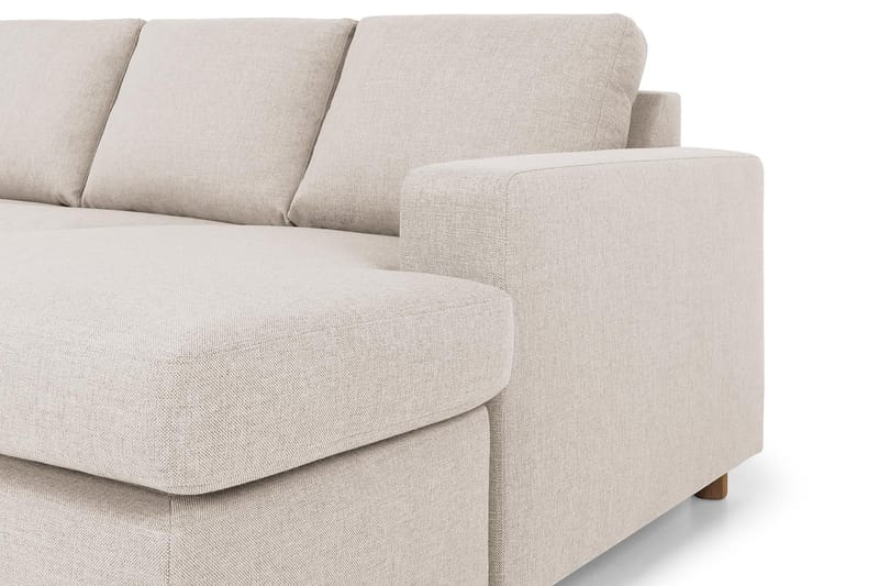 Crazy 7-seters Høyrevendt U-formet XX-Large Hjørnesofa med Divan i Stoff - Beige - Møbler - Sofaer - Hjørnesofaer - Hjørnesofa med divan