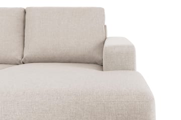 Crazy 7-seters Høyrevendt U-formet XX-Large Hjørnesofa med Divan i Stoff - Beige - Møbler - Sofaer - Hjørnesofaer - Hjørnesofa med divan