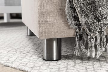 Crazy 7-seters Høyrevendt U-formet XX-Large Hjørnesofa med Divan i Stoff - Beige - Møbler - Sofaer - Hjørnesofaer - Hjørnesofa med divan