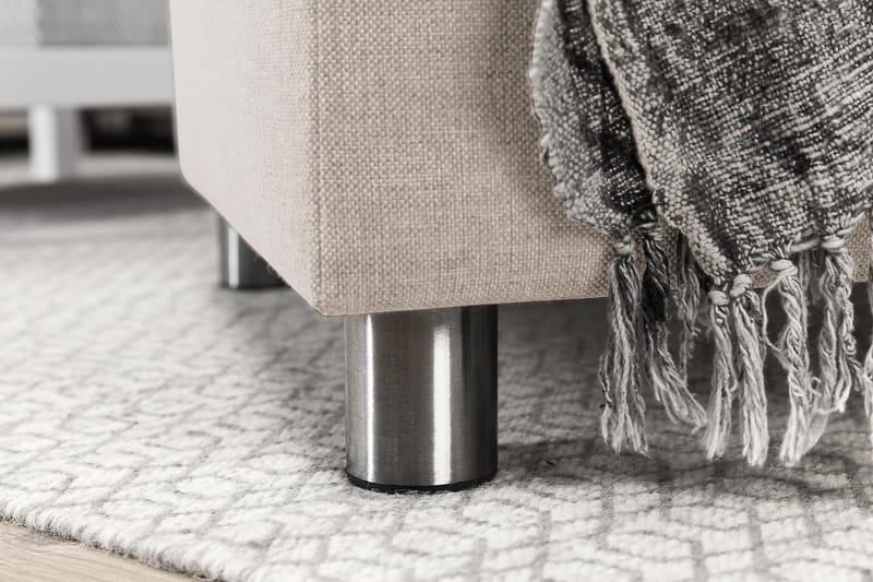 Crazy 7-seters Høyrevendt U-formet XX-Large Hjørnesofa med Divan i Stoff - Beige - Møbler - Sofaer - Hjørnesofaer - Hjørnesofa med divan