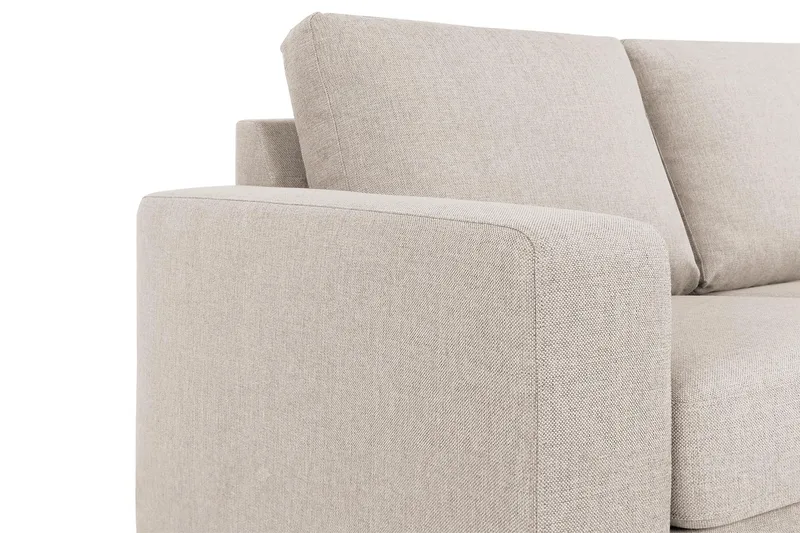 Crazy 7-seters Høyrevendt U-formet XX-Large Hjørnesofa med Divan i Stoff - Beige - Møbler - Sofaer - Hjørnesofaer - Hjørnesofa med divan