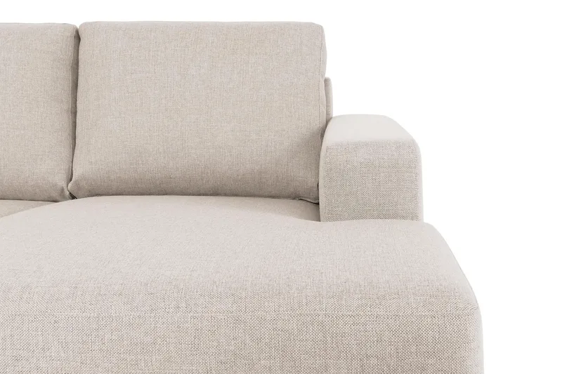 Crazy 7-seters Høyrevendt U-formet XX-Large Hjørnesofa med Divan i Stoff - Beige - Møbler - Sofaer - Hjørnesofaer - Hjørnesofa med divan