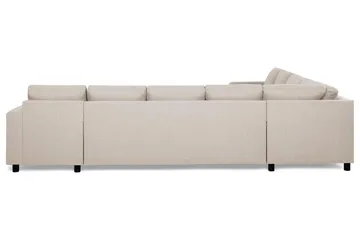 Crazy 7-seters Høyrevendt U-formet XX-Large Hjørnesofa med Divan i Stoff - Beige - Møbler - Sofaer - Hjørnesofaer - Hjørnesofa med divan