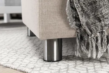 Crazy 7-seters Høyrevendt U-formet XX-Large Hjørnesofa med Divan i Stoff - Beige - Møbler - Sofaer - Hjørnesofaer - Hjørnesofa med divan