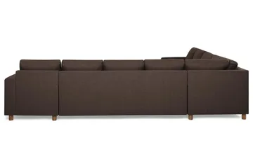 Crazy 7-seters Høyrevendt U-formet XX-Large Hjørnesofa med Divan i Stoff - Brun - Møbler - Sofaer - Hjørnesofaer - Hjørnesofa med divan