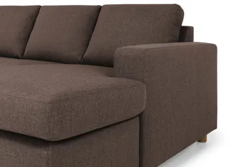 Crazy 7-seters Høyrevendt U-formet XX-Large Hjørnesofa med Divan i Stoff - Brun - Møbler - Sofaer - Hjørnesofaer - Hjørnesofa med divan